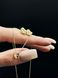 Жіночі золоті сережки "Серце" з фіанітом 585 проби 0016-1 фото 4