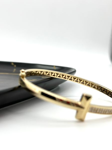 Женский золотой браслет украшенный фиатами 585 пробы 0024 фото