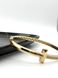 Жіночий золотий браслет оздоблений фіанітами 585 проби 0024 фото 3